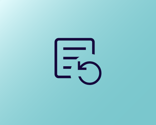 Icoon document met pijltje opnieuw