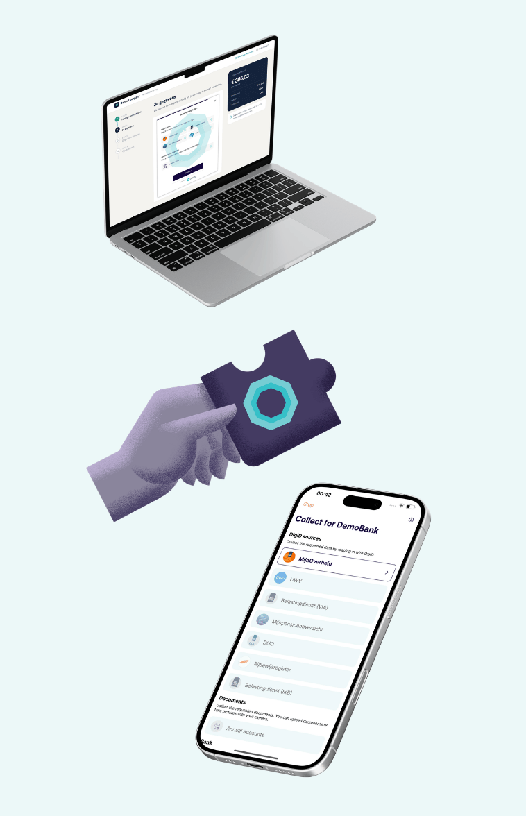 Ockto mobiele app en web app