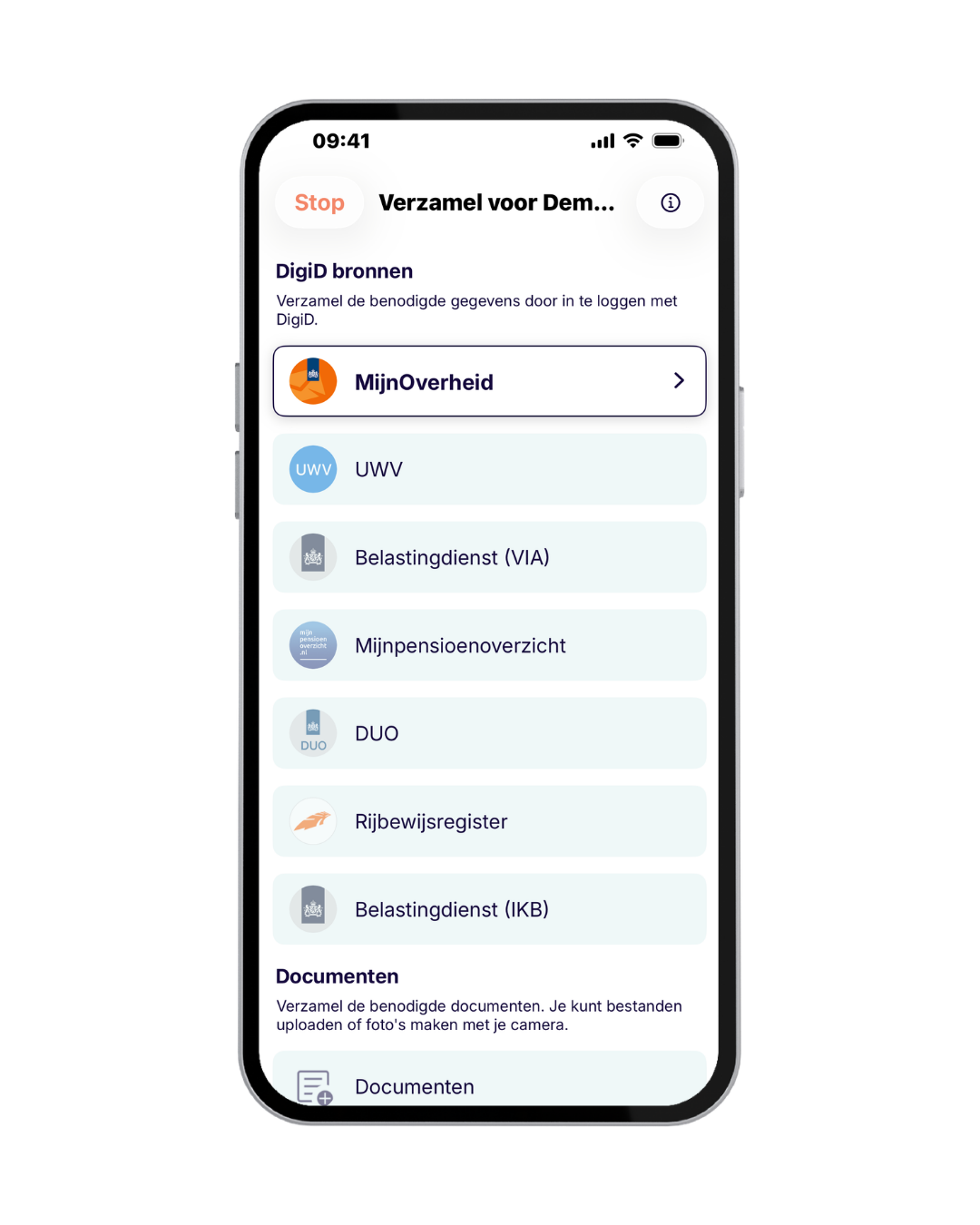 Ockto Mockup verzamel voor demo