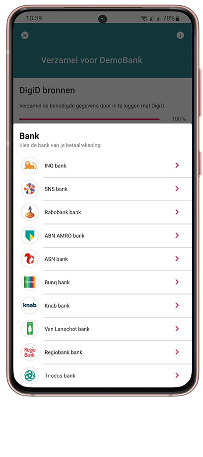 Banktransacties ophalen met de Ockto app